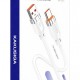 KAKUSIGA καλώδιο USB-C σε USB KSC-995, σιλικόνης, 5A, 480Mbps, 1m, λευκό