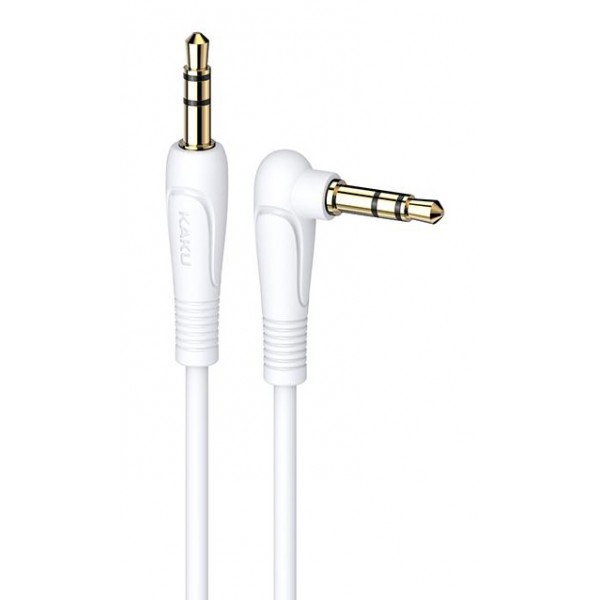 KAKUSIGA καλώδιο ήχου 3.5mm KSC-521, AUX, 90°, HiFi 1m, λευκό - Ήχος