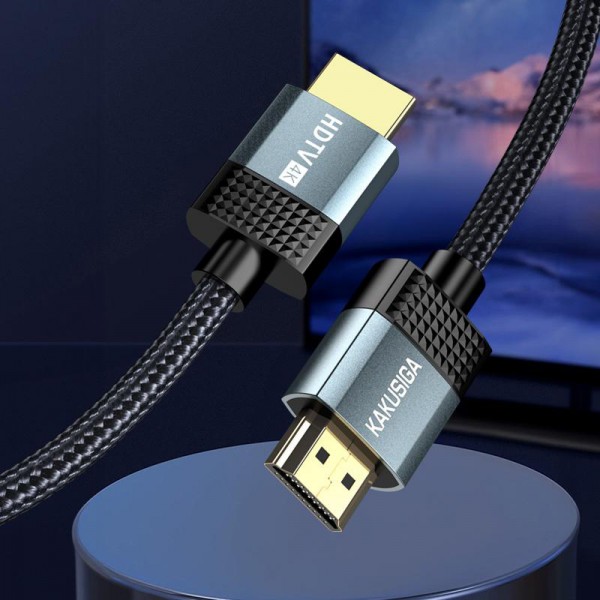 KAKUSIGA καλώδιο HDMI KSC-983, 4K/60Hz, 18Gbps, 3m, μαύρο - Εικόνα