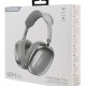KAKUSIGA headphones KSC-1466, ασύρματα & ενσύρματα, micro SD, 40mm, 400mAh, ασημί