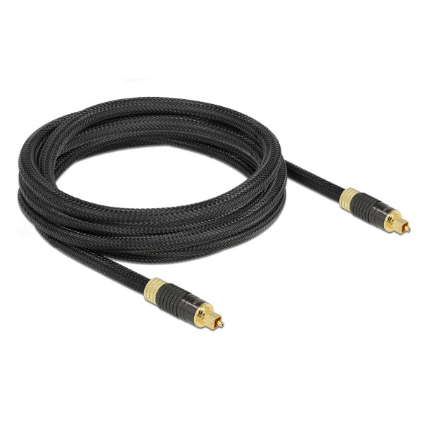 DELOCK καλώδιο ήχου Toslink 86594, gold plated, 3m, μαύρο - Ήχος