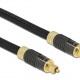 DELOCK καλώδιο ήχου Toslink 86594, gold plated, 3m, μαύρο