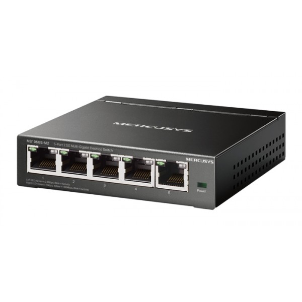 MERCUSYS desktop switch MS105GS-M2, 5x 2.5Gbps θύρες, UN/1.0 - MERCUSYS