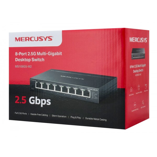 MERCUSYS desktop switch MS108GS-M2, 8x 2.5Gbps θύρες, UN/1.0