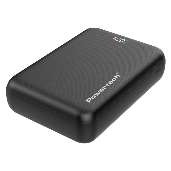 POWERTECH power bank PT-1503 με οθόνη, 20000mah, 22.5W, μαύρο