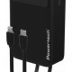 POWERTECH power bank PT-1504 με καλώδια & οθόνη, 20000mah, 22.5W, μαύρο