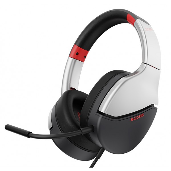SADES gaming headset SPOWER, 3.5mm σύνδεση, 40mm, multi-platform, ασημί - Sades