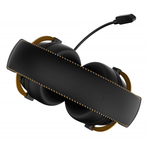 SADES gaming headset Alchemist, USB σύνδεση, 50mm, V7.1 surround, ENC, RGB, multi-platform, μαύρο