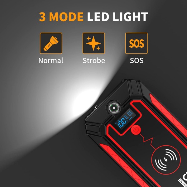 UTRAI εκκινητής μπαταρίας αυτοκινήτου JSTAR-4 με φακό, 12V/2500A, 16000mAh