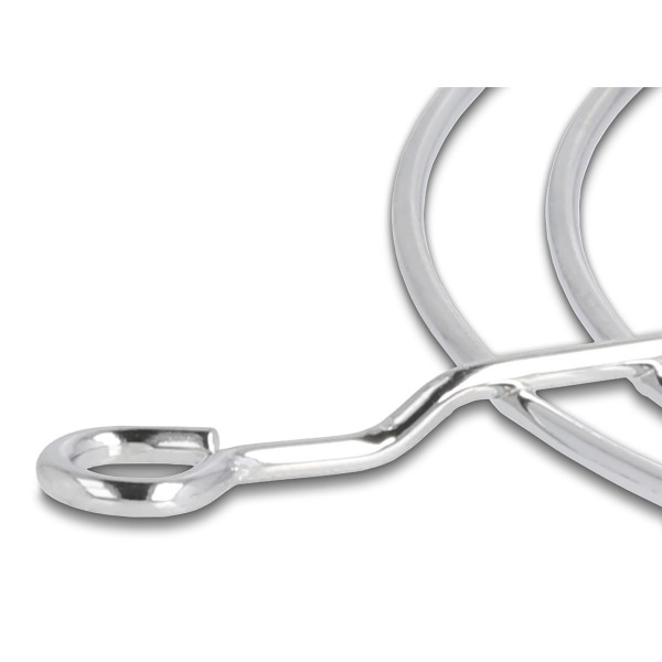 DELOCK σχάρα για 80mm ανεμιστήρα 67306, μεταλλική, ασημί