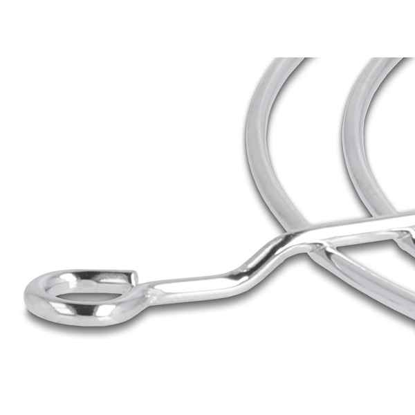 DELOCK σχάρα για 120mm ανεμιστήρα 67308, μεταλλική, ασημί