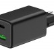 POWERTECH φορτιστής τοίχου PT-1501, USB/USB-C, 65W, GaN, μαύρος