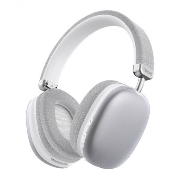 CELEBRAT headphones A39, ασύρματα & ενσύρματα, micro SD, 40mm, 400mAh, ασημί - Ακουστικά - Bluetooth