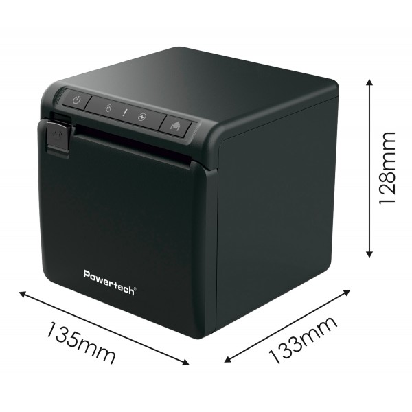 POWERTECH θερμικός εκτυπωτής αποδείξεων PT-1507, USB/Ethernet/Serial, μαύρος