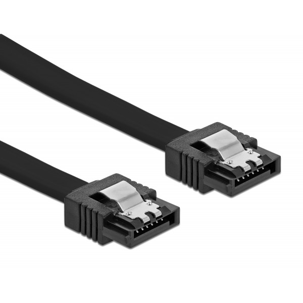 POWERTECH καλώδιο SATA III CAB-W050, 6 Gb/s, 0.50m, μαύρο - Powertech