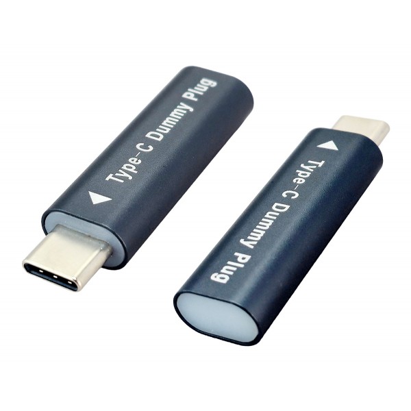 POWERTECH USB-C dummy plug CAB-UC094, 4K/60Hz, γκρι - USB-C (Type-C)