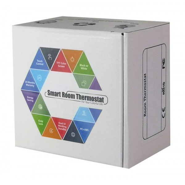 Smart θερμοστάτης αερίου BHT-15GCLW, WiFi, χωνευτός, μαύρος