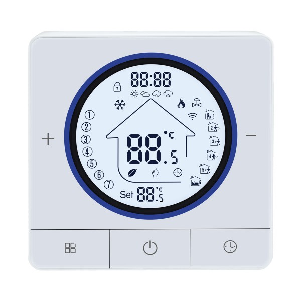 Smart θερμοστάτης αερίου BHT-800WM-GCLW, WiFi, επιτοίχιος, λευκός - Service & Εργαλεία
