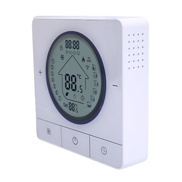 Smart θερμοστάτης αερίου BHT-800WM-GCLW, WiFi, επιτοίχιος, λευκός