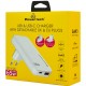 POWERTECH φορτιστής τοίχου PT-1532, EU/UK/CN βύσμα, USB/USB-C, 65W, GaN, λευκός