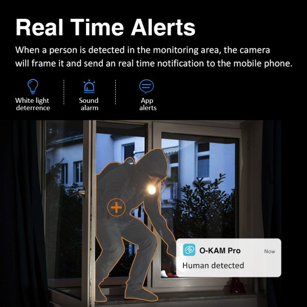 VSTARCAM smart κάμερα CS49LM με ανιχνευτή καπνού/αερίου, 3MP, WiFi, PTZ, SD