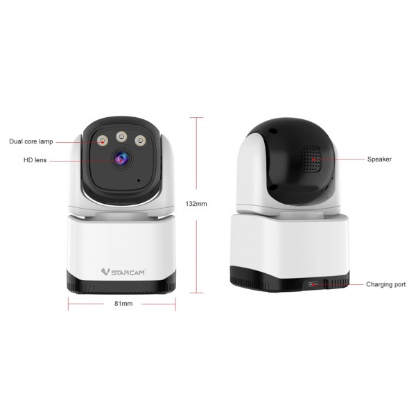 VSTARCAM smart κάμερα CS995, 3MP, WiFi, PTZ, SD