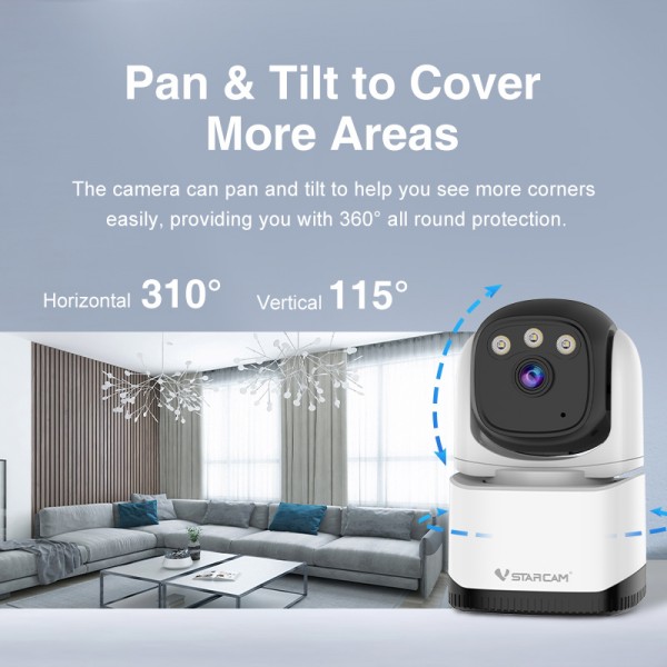 VSTARCAM smart κάμερα CS995, 3MP, WiFi, PTZ, SD - VSTARCAM