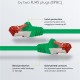 GOOBAY καλώδιο δικτύου 92454, CAT 6 S/FTP, copper, 250MHz, 0.15m, πράσινο