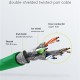 GOOBAY καλώδιο δικτύου 93213, CAT 6 S/FTP, copper, 250MHz, 0.25m, πράσινο