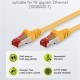GOOBAY καλώδιο δικτύου 92453, CAT 6 S/FTP, copper, 250MHz, 0.15m, κίτρινο