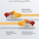GOOBAY καλώδιο δικτύου 92453, CAT 6 S/FTP, copper, 250MHz, 0.15m, κίτρινο