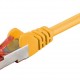 GOOBAY καλώδιο δικτύου 93210, CAT 6 S/FTP, copper, 250MHz, 0.25m, κίτρινο
