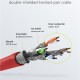 GOOBAY καλώδιο δικτύου 92458, CAT 6 S/FTP, copper, 250MHz, 0.15m, κόκκινο
