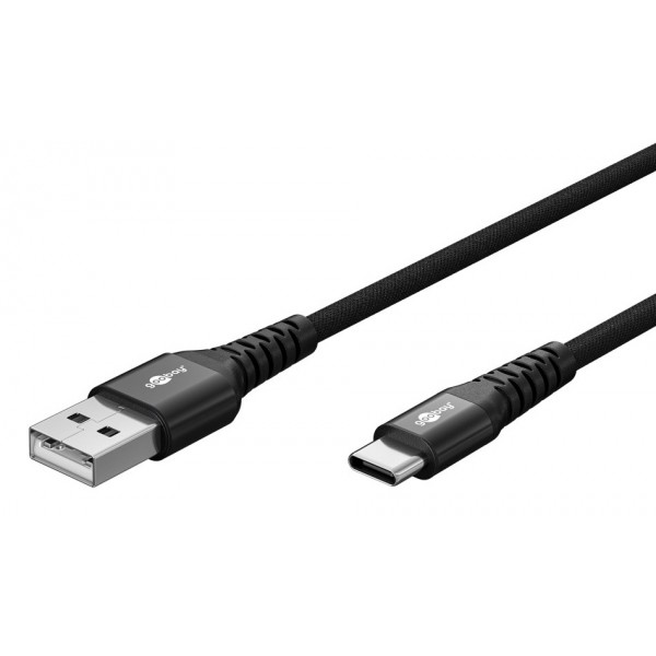 GOOBAY καλώδιο USB-C σε USB 74527, 60W, 480Mbps, 2m, μαύρο - USB-C (Type-C)