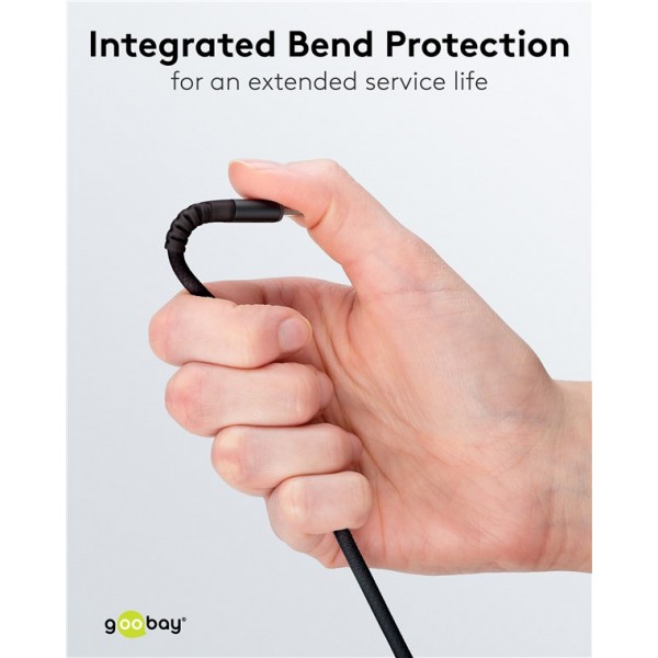 GOOBAY καλώδιο USB-C σε USB 74527, 60W, 480Mbps, 2m, μαύρο - USB-C (Type-C)