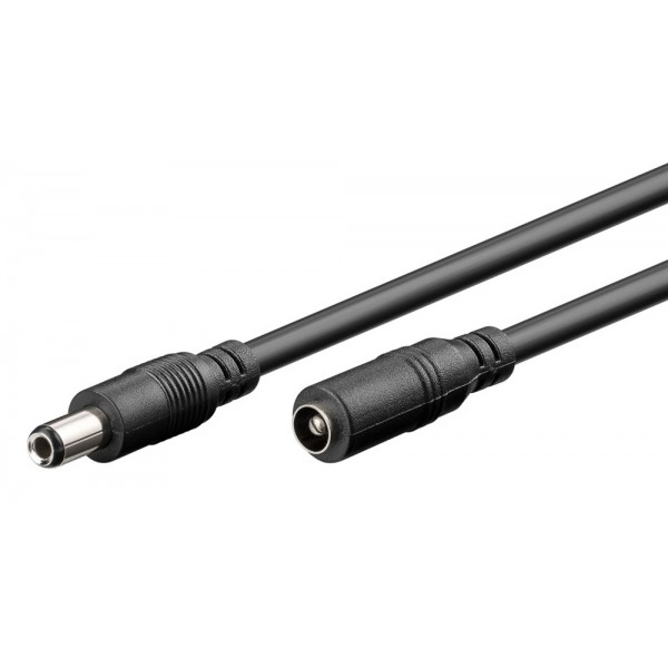 GOOBAY καλώδιο προέκτασης τροφοδοσίας 71401, 5.5x2.5mm, 3m, μαύρο - GOOBAY