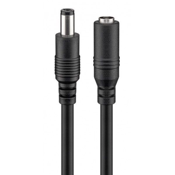 GOOBAY καλώδιο προέκτασης τροφοδοσίας 71401, 5.5x2.5mm, 3m, μαύρο