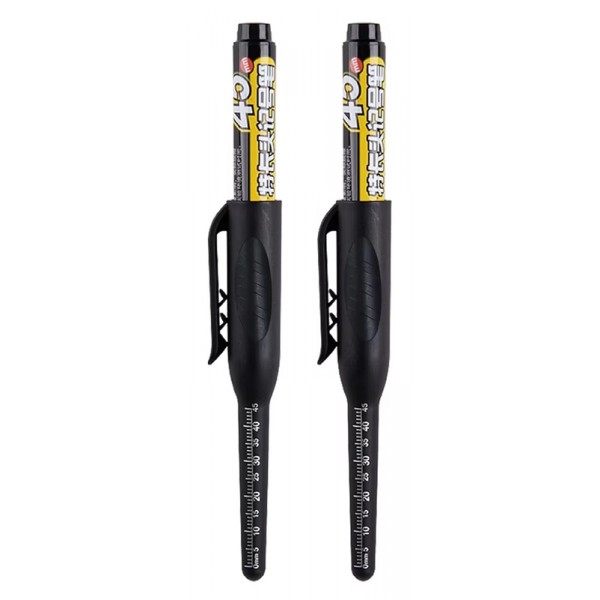 Ανεξίτηλος μαρκαδόρος σημαδέματος TOOL-0098 με μακριά μύτη, 45mm, μαύρος, 2τμχ - Service & Εργαλεία