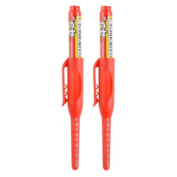 Ανεξίτηλος μαρκαδόρος σημαδέματος TOOL-0100 με μακριά μύτη, 45mm, κόκκινος, 2τμχ - Service & Εργαλεία