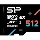 SILICON POWER κάρτα μνήμης microSDXC Express Hypera, 512GB, PCIe Gen 3x1, C10 UHS-I U3 A1 V30