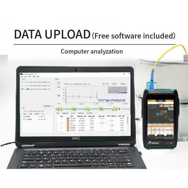 PROSKIT mini OTDR tester καλωδίων οπτικής ίνας MT-7620 με οθόνη αφής