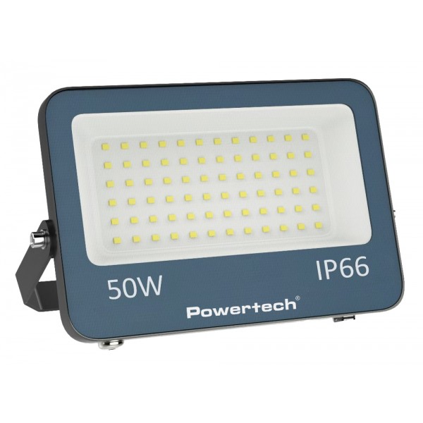 POWERTECH LED προβολέας PT-1459, 50W, 4000K, 4500lm, IP66 - Προβολείς