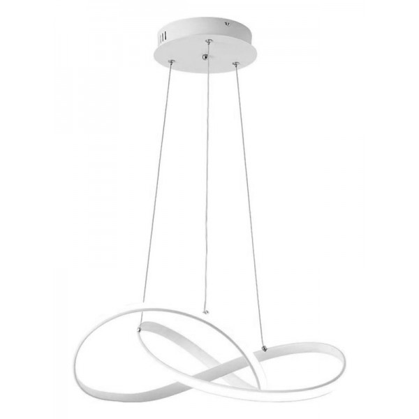 POWERTECH LED φωτιστικό οροφής HLL-0209, 48W, 4000K, Φ50cm x 120cm, λευκό - Φωτιστικά Οροφής