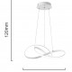 POWERTECH LED φωτιστικό οροφής HLL-0209, 48W, 4000K, Φ50cm x 120cm, λευκό
