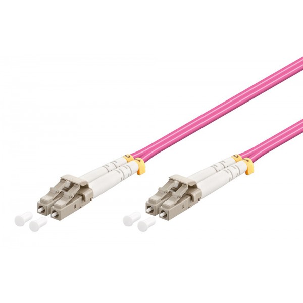 GOOBAY καλώδιο οπτικής ίνας LC-UPC 95935, Multimode OM4, 2m, βιολετί - Δίκτυο