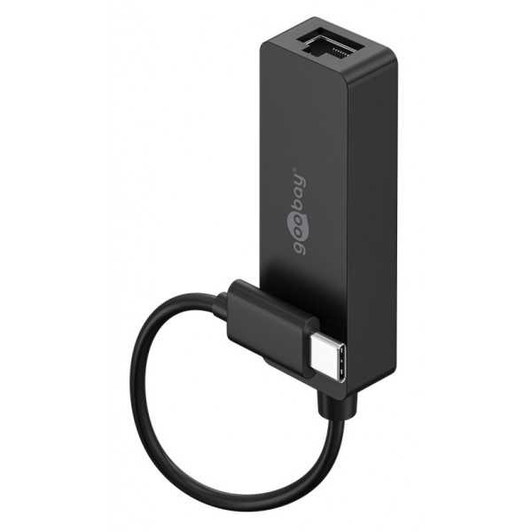 GOOBAY αντάπτορας δικτύου 76579, USB-C, 1000Mbps Ethernet, μαύρος - Κάρτες Δικτύου - USB Dongles