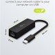 GOOBAY αντάπτορας δικτύου 76579, USB-C, 1000Mbps Ethernet, μαύρος