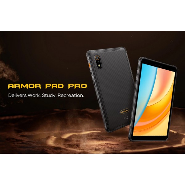 ULEFONE tablet Armor Pad Pro, 8", 8/256GB, 4G, 7650mAh, IP68/IP69K, μαύρο - Tablet - Parts