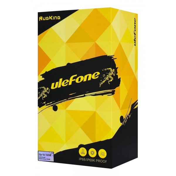 ULEFONE smartphone RugKing με ηχείο 3.5W, 5.99", 8/256GB, 9600mAh, IP68/IP69K, μαύρο