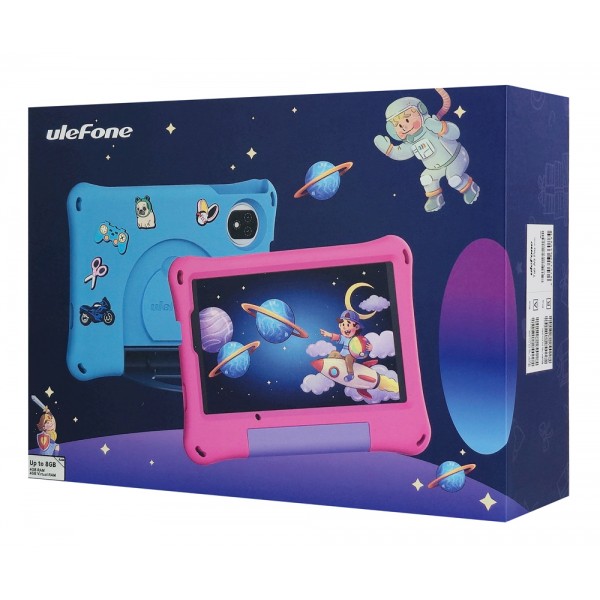 ULEFONE tablet Tab A9 Pro Kids, 8.68", 4/128GB, 4G, Android 15, 5040mAh, ροζ